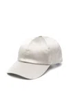 Shop Peserico Satin Cap In Green