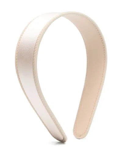 Peserico Satin Headband In Neutrals