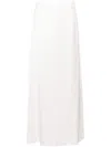 Peserico Satin Maxi Skirt In Neutrals