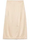 Peserico Midirock Aus Satin In Nude