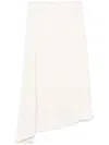 Peserico Satin Midi Skirt In White