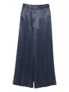 Peserico Satin Pants In Blue