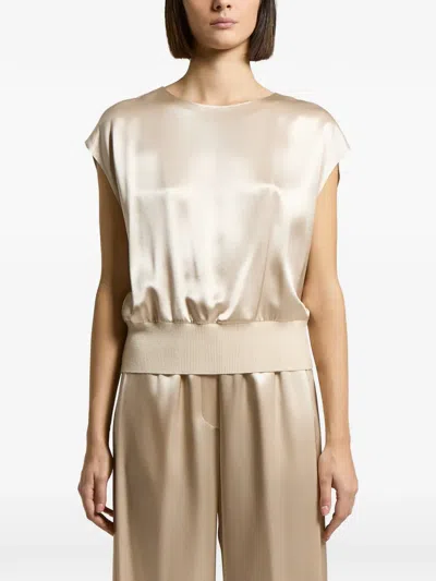 Peserico Satin-finish Blouse In Multi