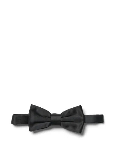 Peserico Satin-finish Bow Tie In Black