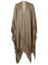 Peserico Linen Scarf With Subtle Striped Patterns