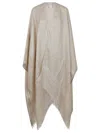 Peserico Intricately Woven Kimono Scarf With Lurex Detailing