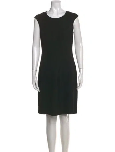 Pre-owned Peserico Scoop Neck Knee-length Dress W/ Tags In Gray