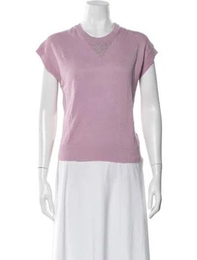 Pre-owned Peserico Scoop Neck Sweater In Purple