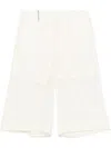 Peserico Semi-sheer Shorts In Neutrals