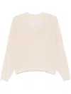 Shop Peserico Sequin-detail Cotton Top In Neutrals