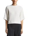 Peserico Sequin Elbow Sleeve Sweater In White