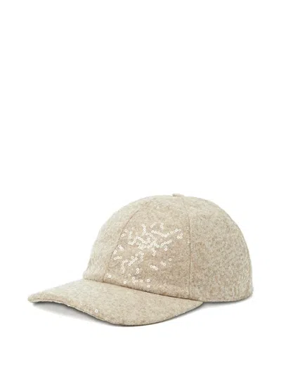 PESERICO SEQUIN-EMBELLISHED BASEBALL CAP