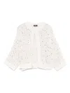 Peserico Sequin-embellished Cardigan In Neutrals