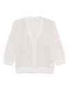 Peserico Sequin-embellished Cardigan In Neutrals