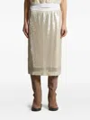Peserico Sequin-embellished Skirt In Neutral