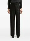 Peserico Sequin-embellished Trousers In Black