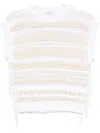 PESERICO SEQUIN-EMBELLISHED VEST
