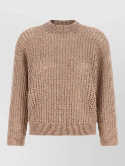 Peserico Sequin Sweater In Animal Print