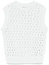 Peserico Sequined Knitted Top In Green