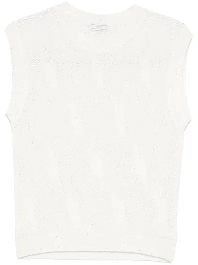 PESERICO SEQUINED KNITTED TOP