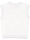 Peserico Sequined Knitted Top In White