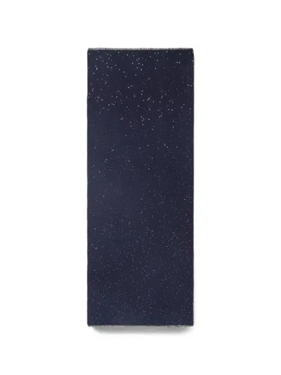 Peserico Sequin-embellished Frayed Scarf In Blue