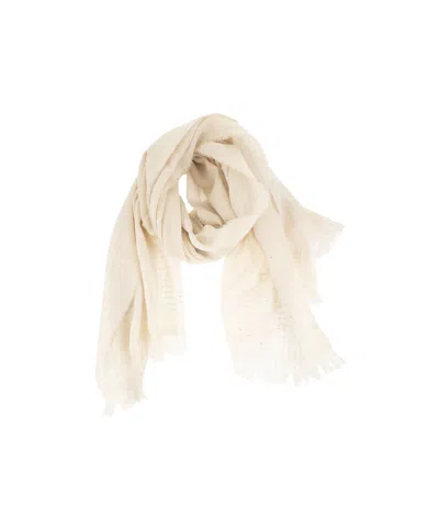 Peserico Sequin-embellished Striped Scarf In No