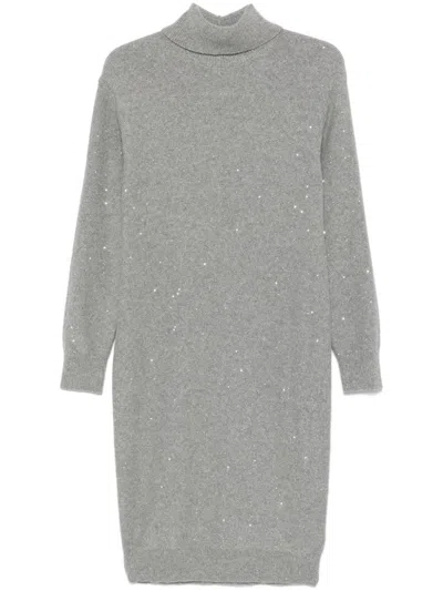 PESERICO SEQUINNED MIDI DRESS