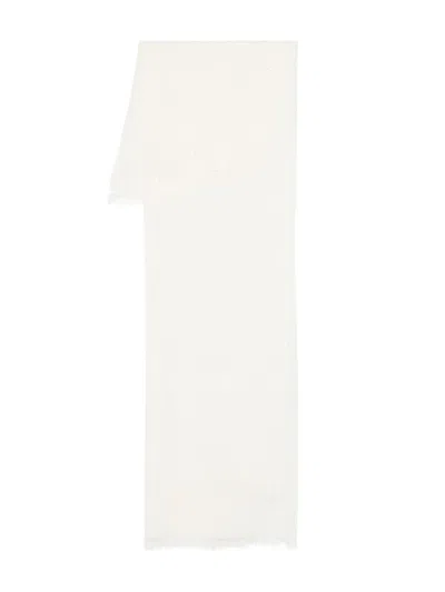 Peserico Sequinned Scarf In White