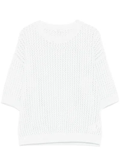 Peserico Sequinned Sweater In Green