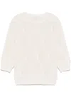 Peserico Sequinned Sweater In Neutrals