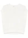 Peserico Sequinned Vest In White