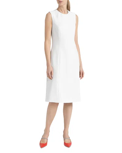 Peserico Sheath Dress In Pearl Beige