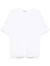 Shop Peserico Sheen White Polo T-shirt