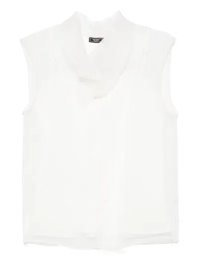 Peserico Sheer Blouse In White
