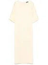 Peserico Shift Midi Dress In Yellow