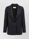 Peserico Lurex Single-breasted Blazer Blazer And Suits Blue In Black