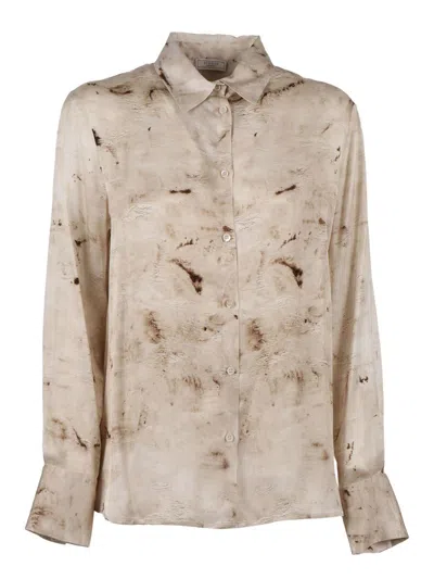 Peserico Shirt In Brown