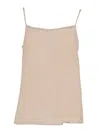 Peserico Narrow Shoulder Strap Halter-neck Style Top In Neutral