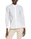 Peserico Stretch Cotton Poplin Shirt In White