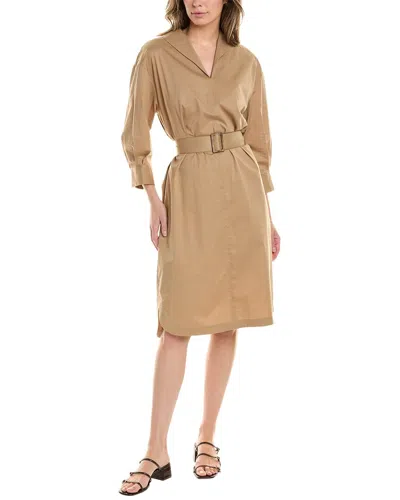 Peserico Shirtdress In Brown