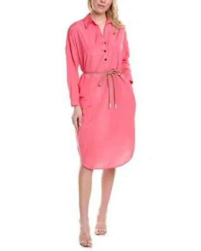 Pre-owned Peserico Shirtdress Women's In Pink
