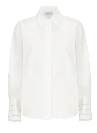 Peserico Shirts Ivory In White
