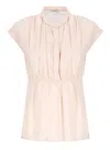 Peserico Pink Cotton Blouse In Pink