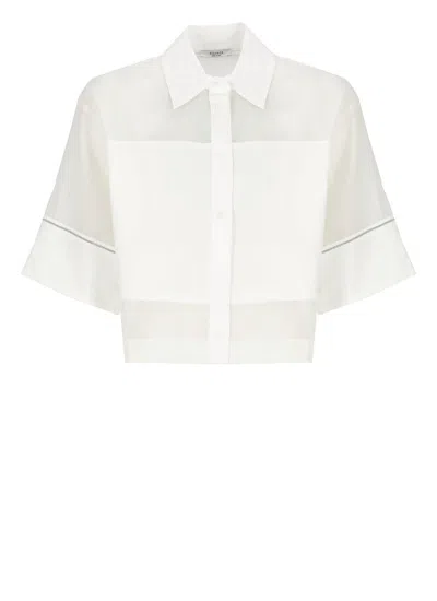 Peserico Cotton Shirt In White