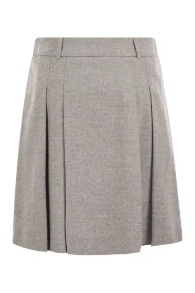 PESERICO PESERICO SHORT SKIRT IN WOOL AND VISCOSE