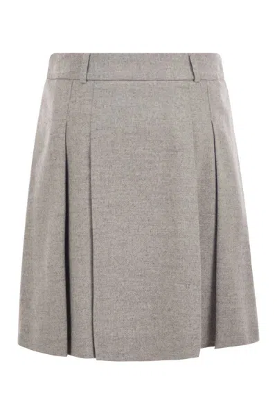 PESERICO PESERICO SHORT SKIRT IN WOOL AND VISCOSE