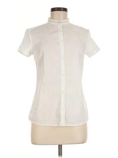 Pre-owned Peserico Short Sleeve Blouse In Ivory