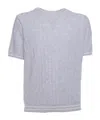 Peserico Ribbed T-shirt In Gray