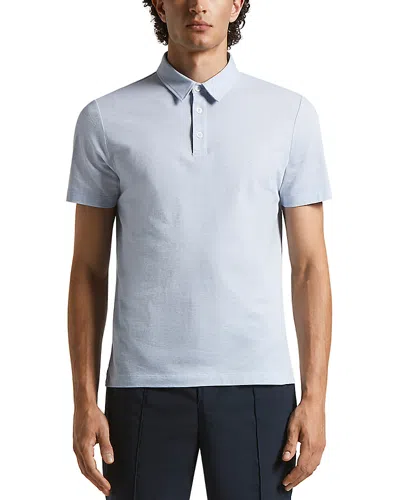 Peserico Short Sleeve Polo Shirt In Atmosphere